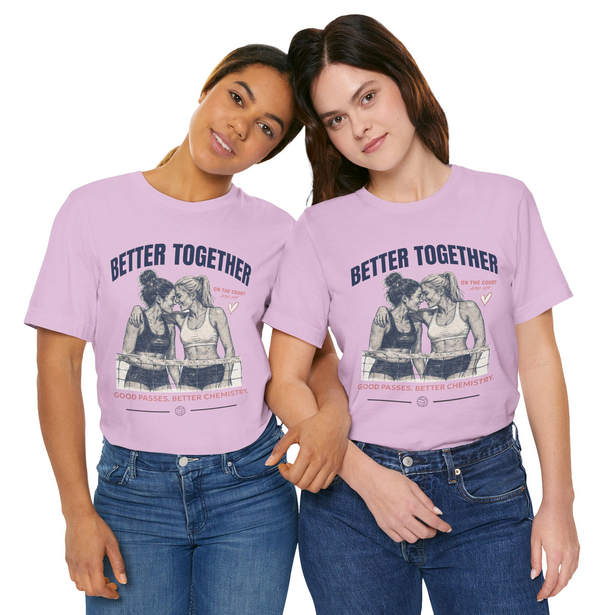 Better Together Volleyball Graphic Tee