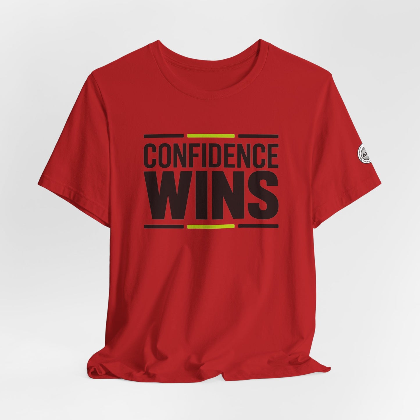 Confidence Wins Tee with Sleeve Logo T-Shirt