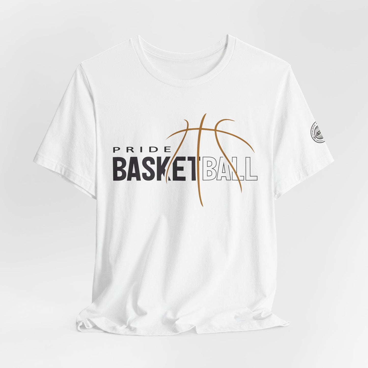 Basketball Pride Tee with Sleeve Logo