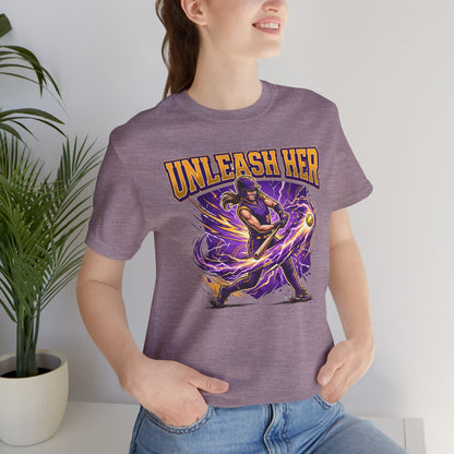 Unleash Her Softball Hitter Graphic Tee