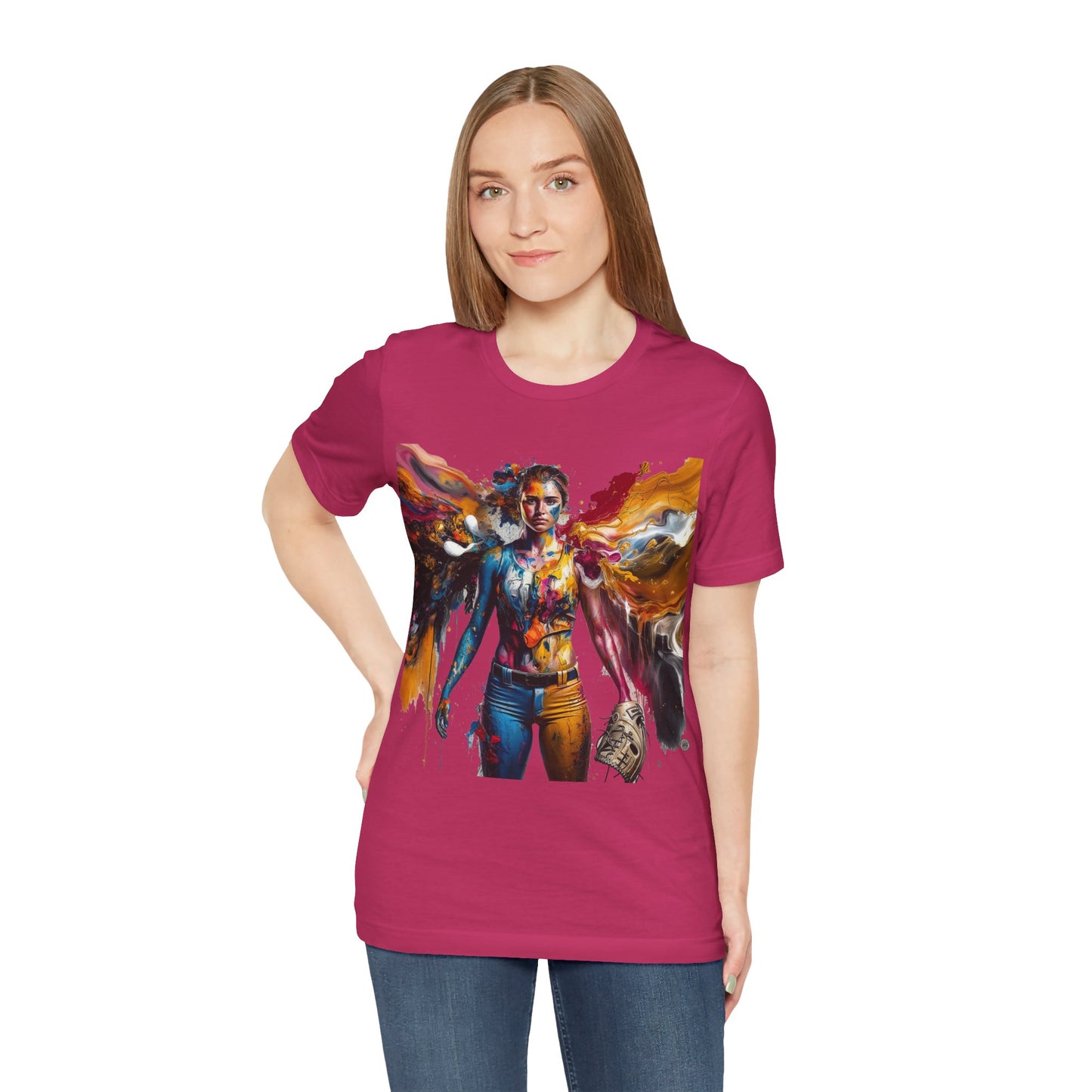 Painted Angel Softball T-Shirt