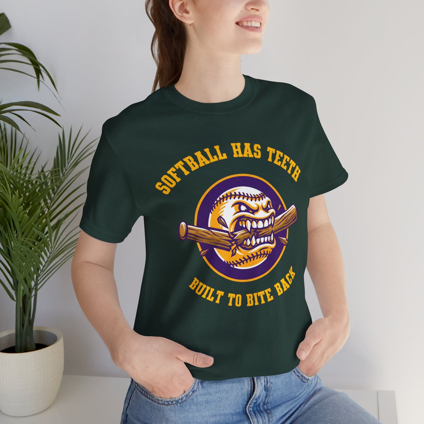 Softball Has Teeth Graphic Tee