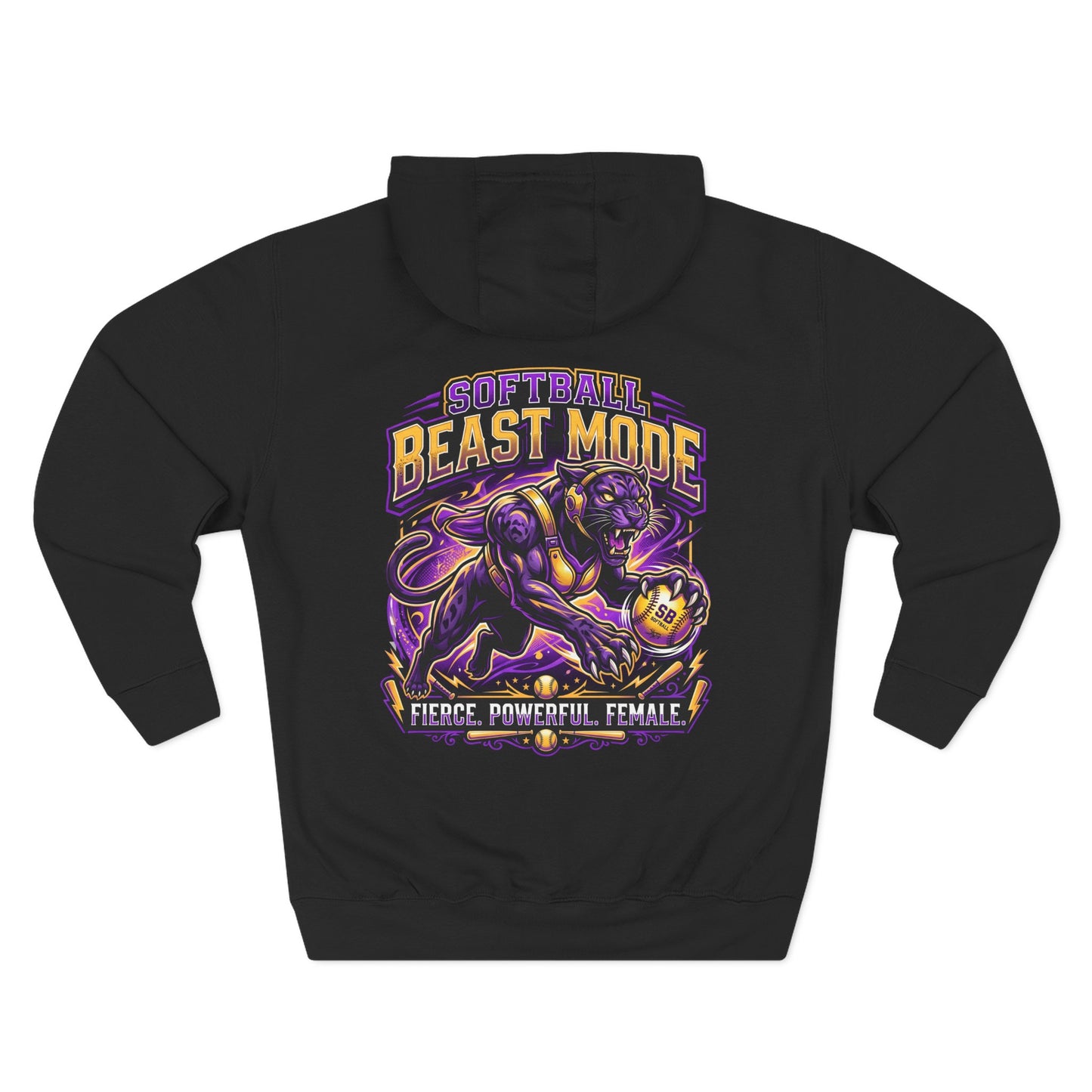 Softball Beast Mode Panther Hoodie