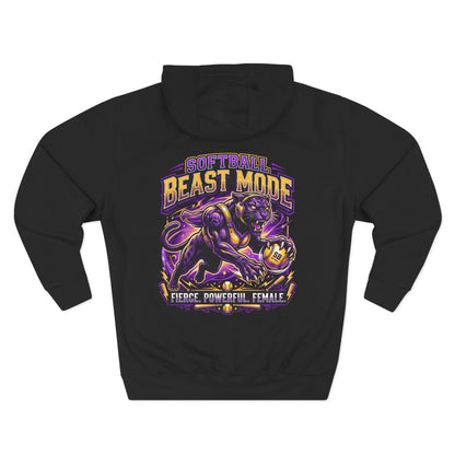 Softball Beast Mode Panther Hoodie