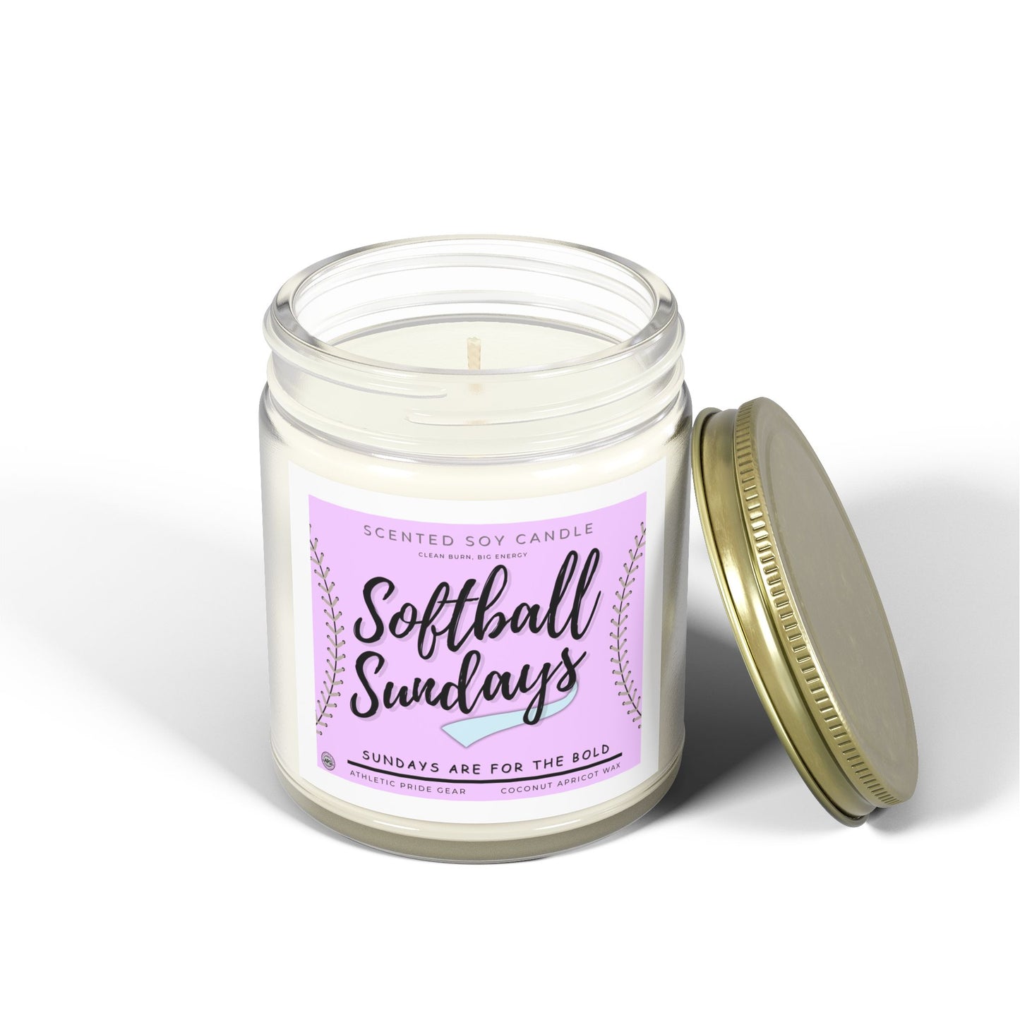 Softball Sundays – 9oz Scented Candle – Coconut Apricot Wax