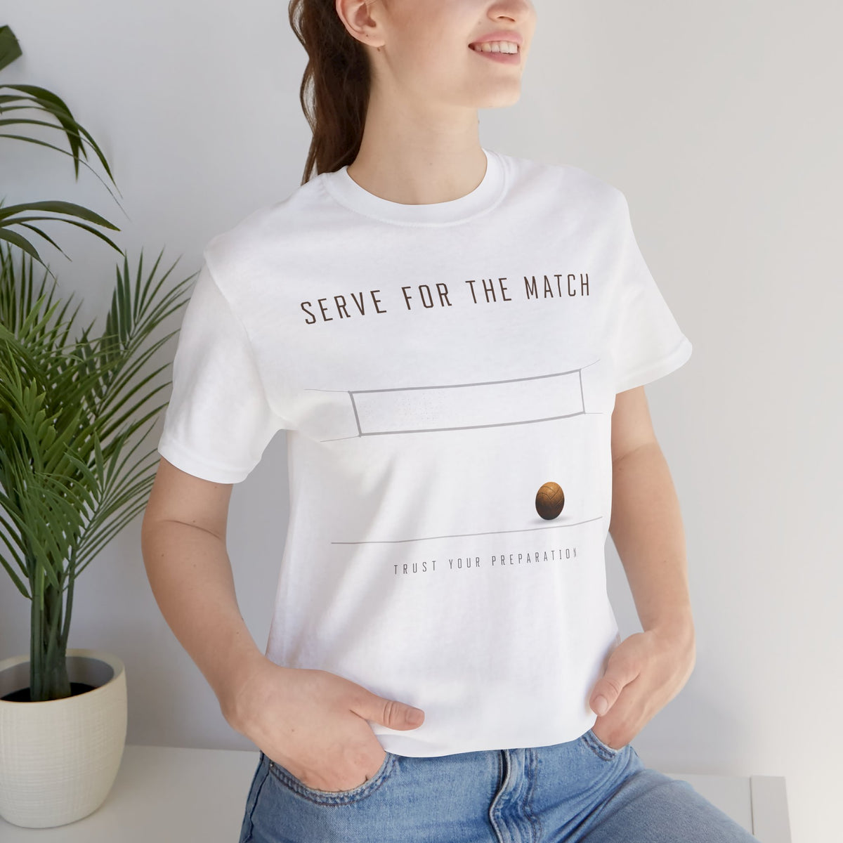 Serve for the Match | Trust Your Preparation Volleyball Tee