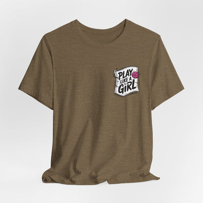 Play like a Girl Pocket Graphic Tee