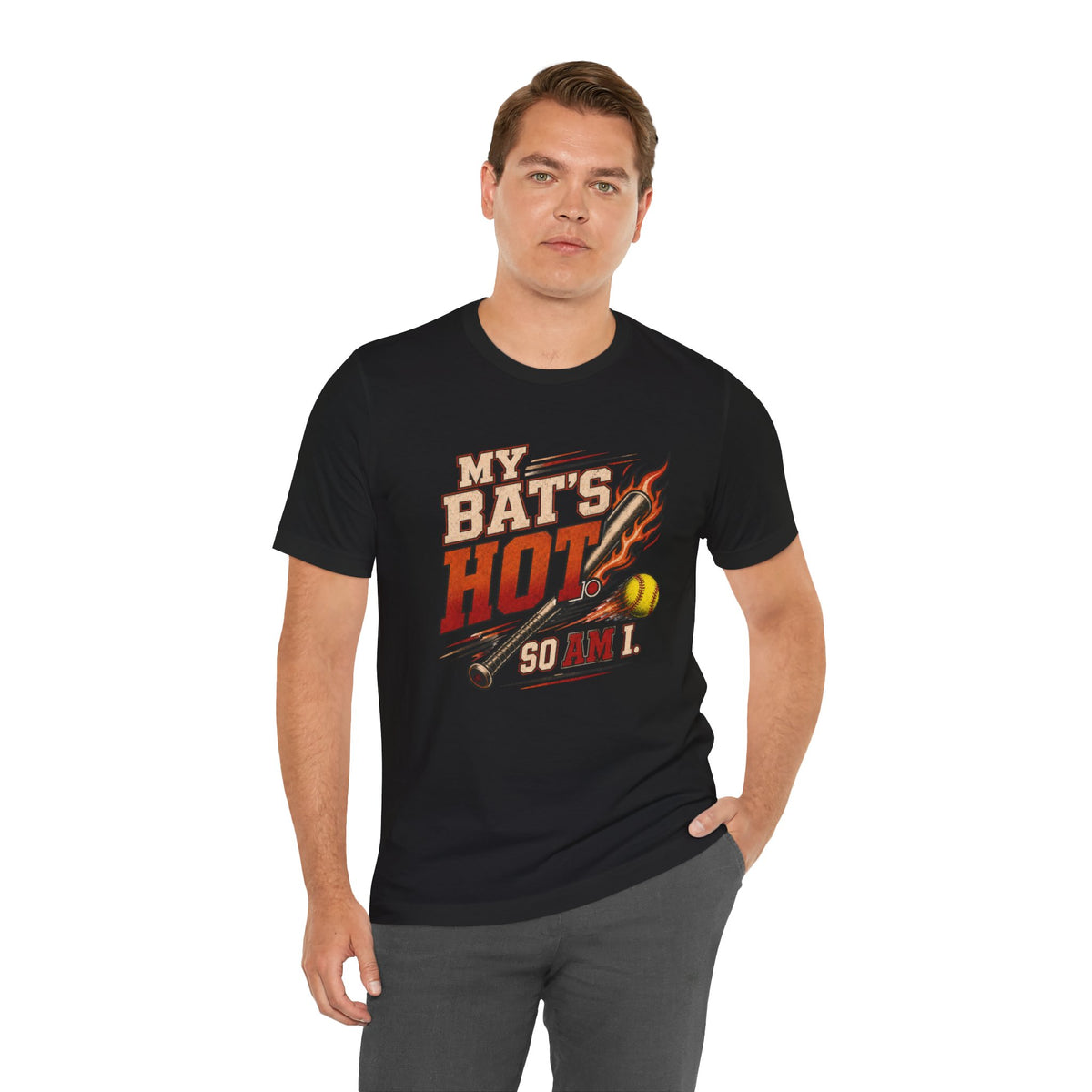 My Bat’s Hot. So Am I. Softball Tee | Athletic Pride Gear |  Unisex T-Shirt
