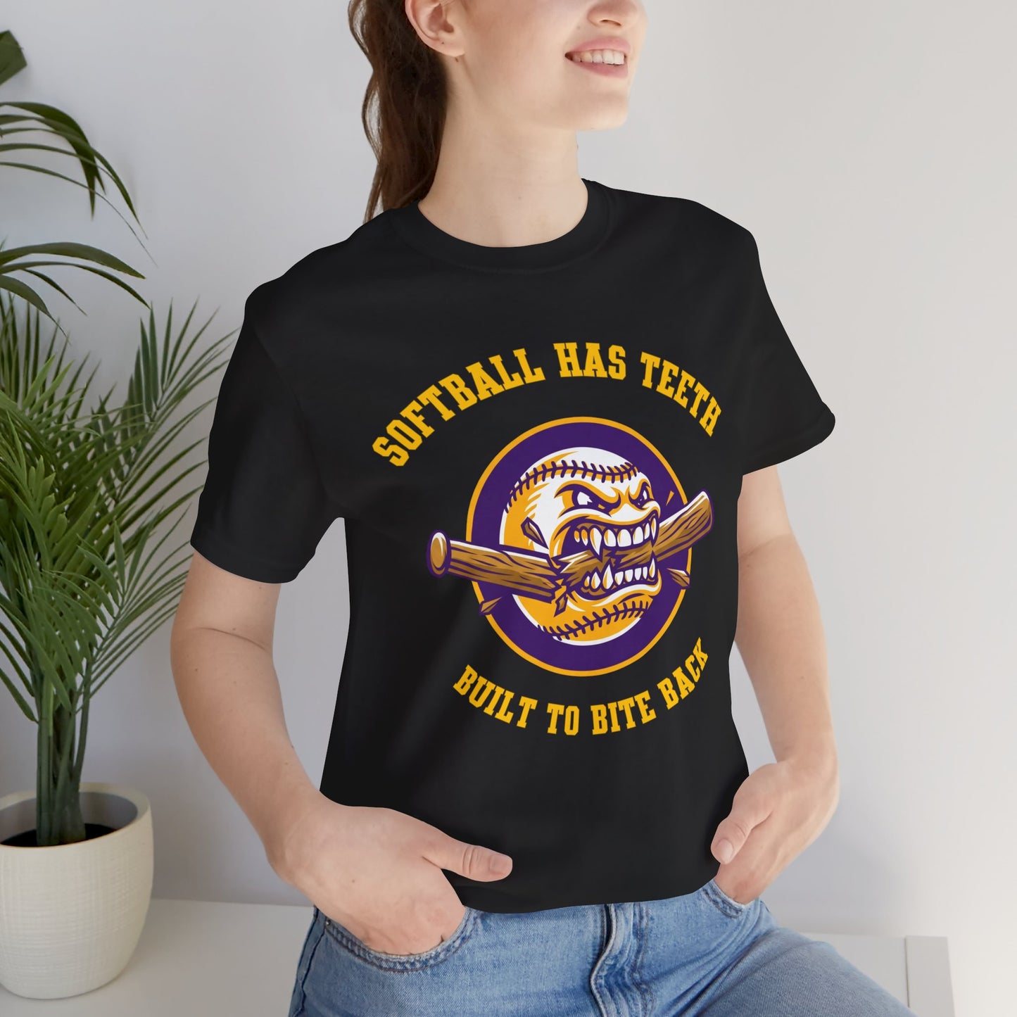 Softball Has Teeth Graphic Tee