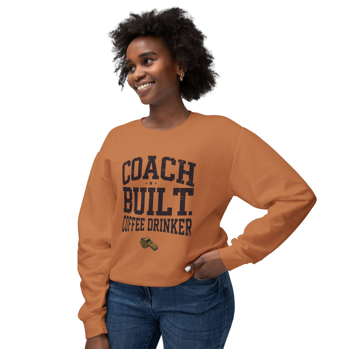 Coach Built Coffee Drinker Lightweight 100% Cotton Crew