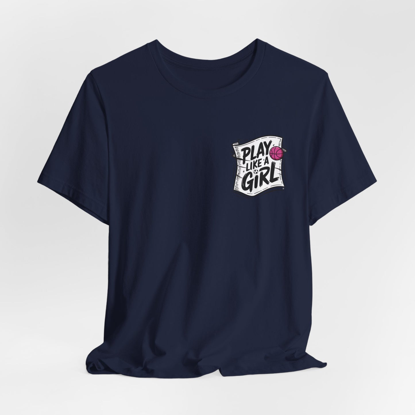 Play like a Girl Pocket Graphic Tee