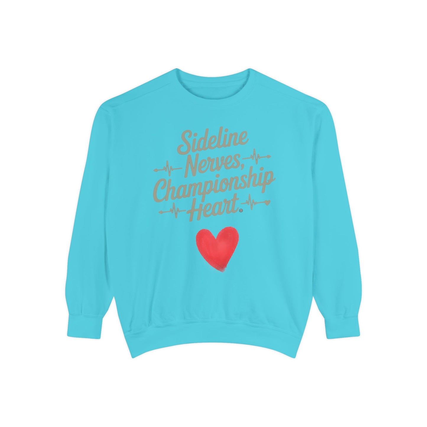 Sideline Nerves Championship Heart - Heavyweight Crewneck