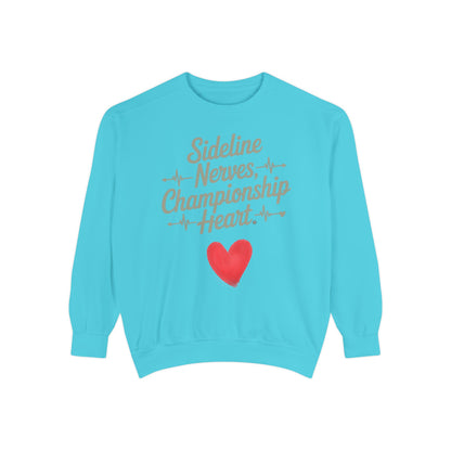 Sideline Nerves Championship Heart - Heavyweight Crewneck