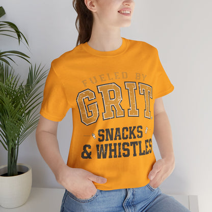Fueled by Grit Snacks & Whistles Tee