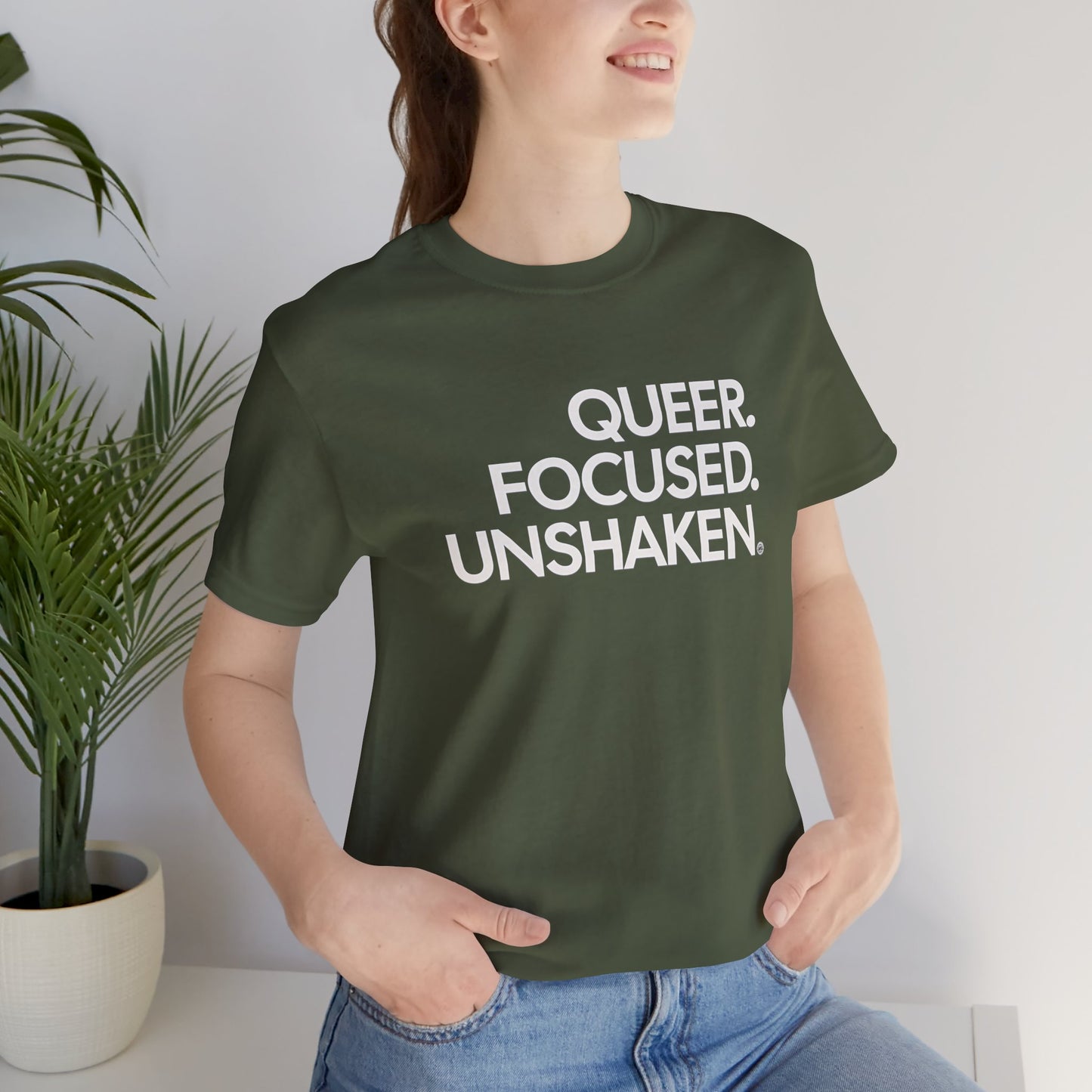 Queer Focused Unshaken Tee