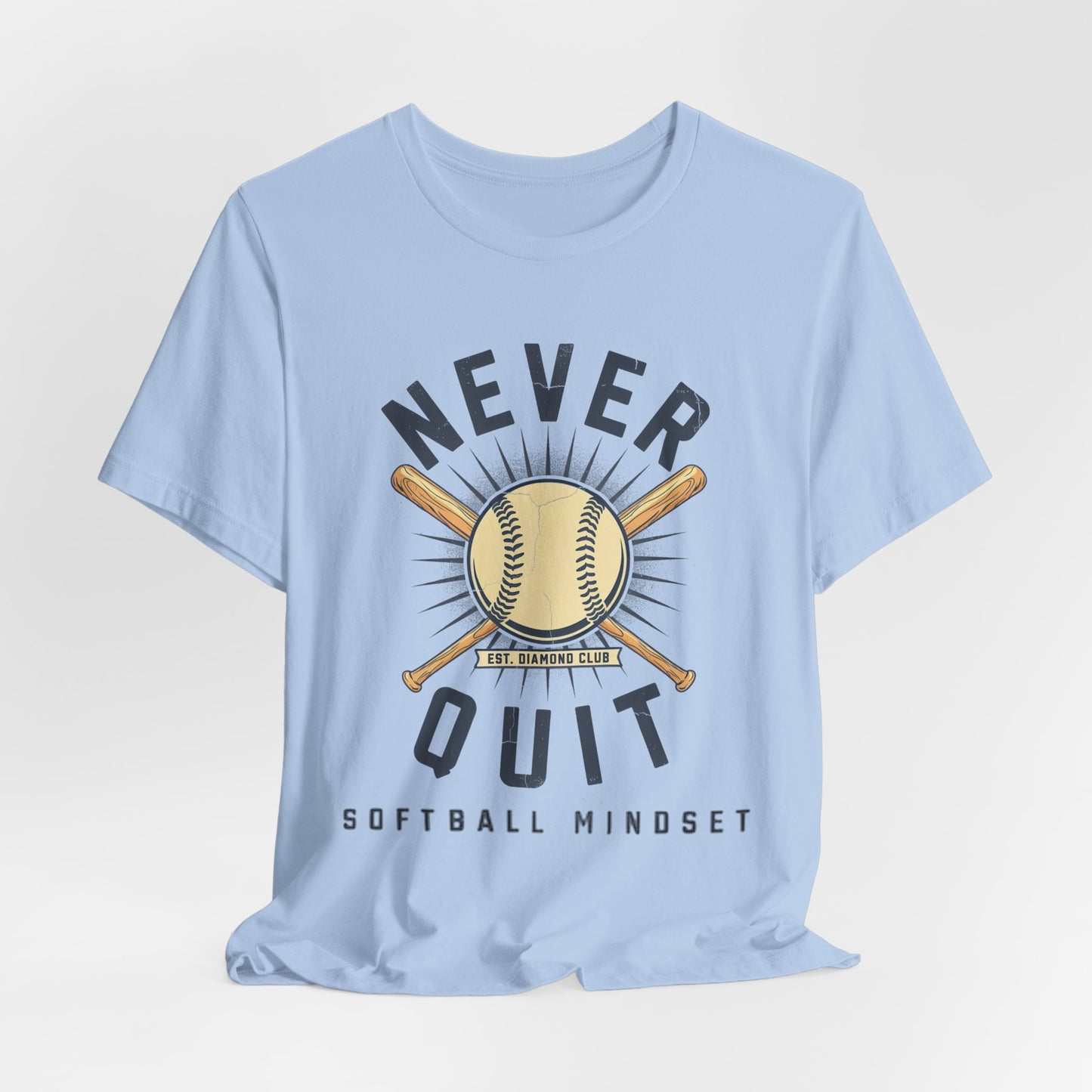 Never Quit Softball Mindset Graphic Tee