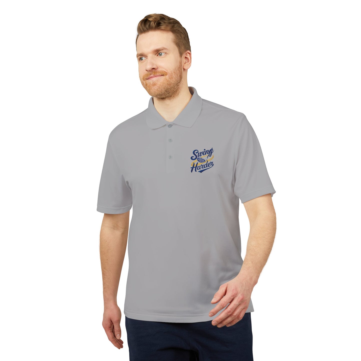 Swing Harder Golf Polo | Athletic Pride Gear