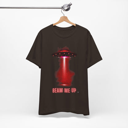 Beam Me UP Spaceship Tee - Unisex Jersey Short Sleeve