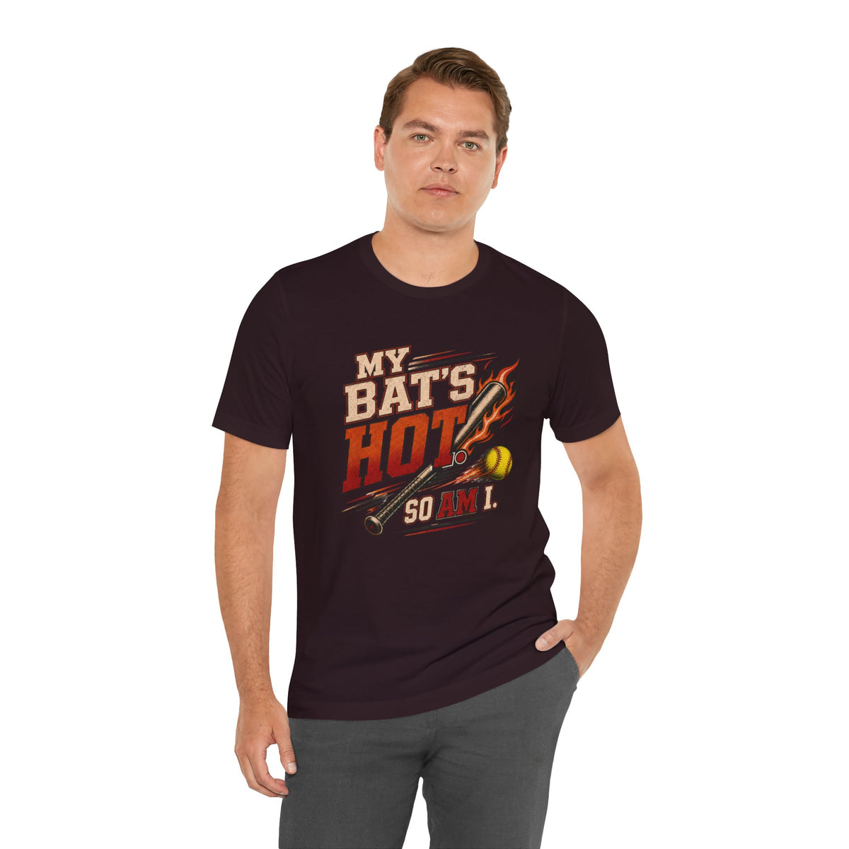 My Bat’s Hot. So Am I. Softball Tee | Athletic Pride Gear |  Unisex T-Shirt