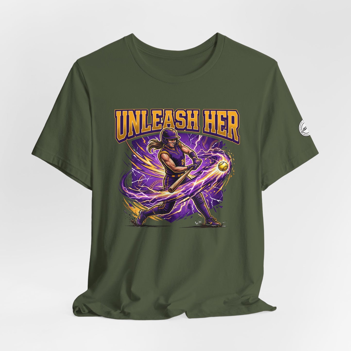 Unleash Her Softball Hitter Graphic Tee