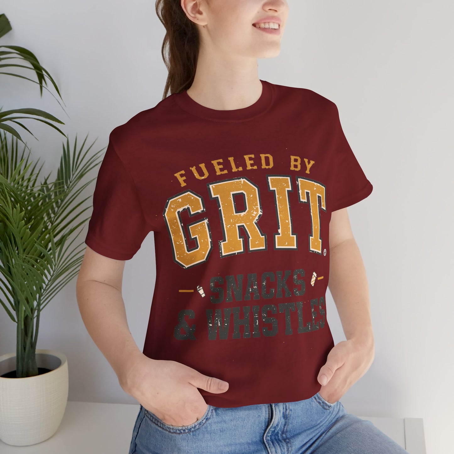 Fueled by Grit Snacks & Whistles Tee