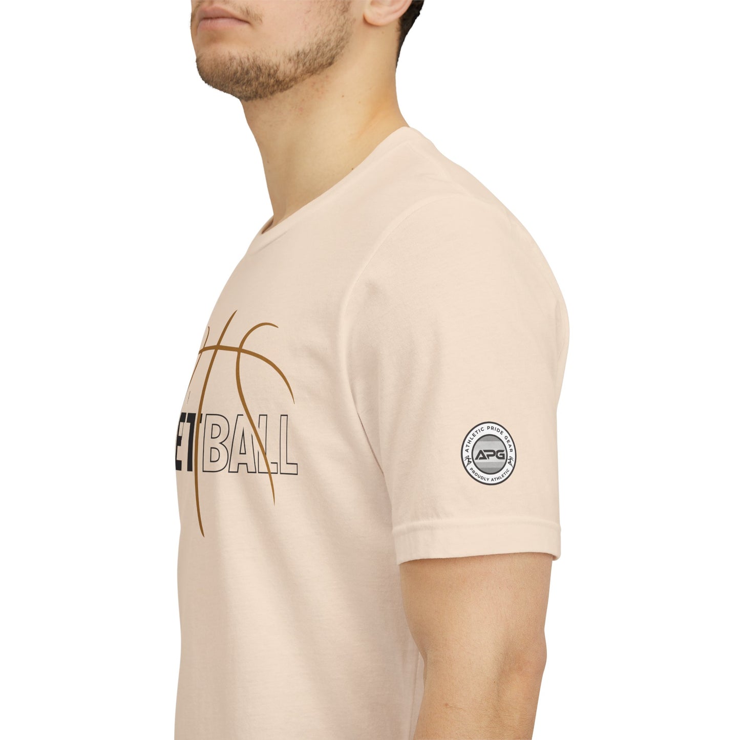Basketball Pride Tee with Sleeve Logo