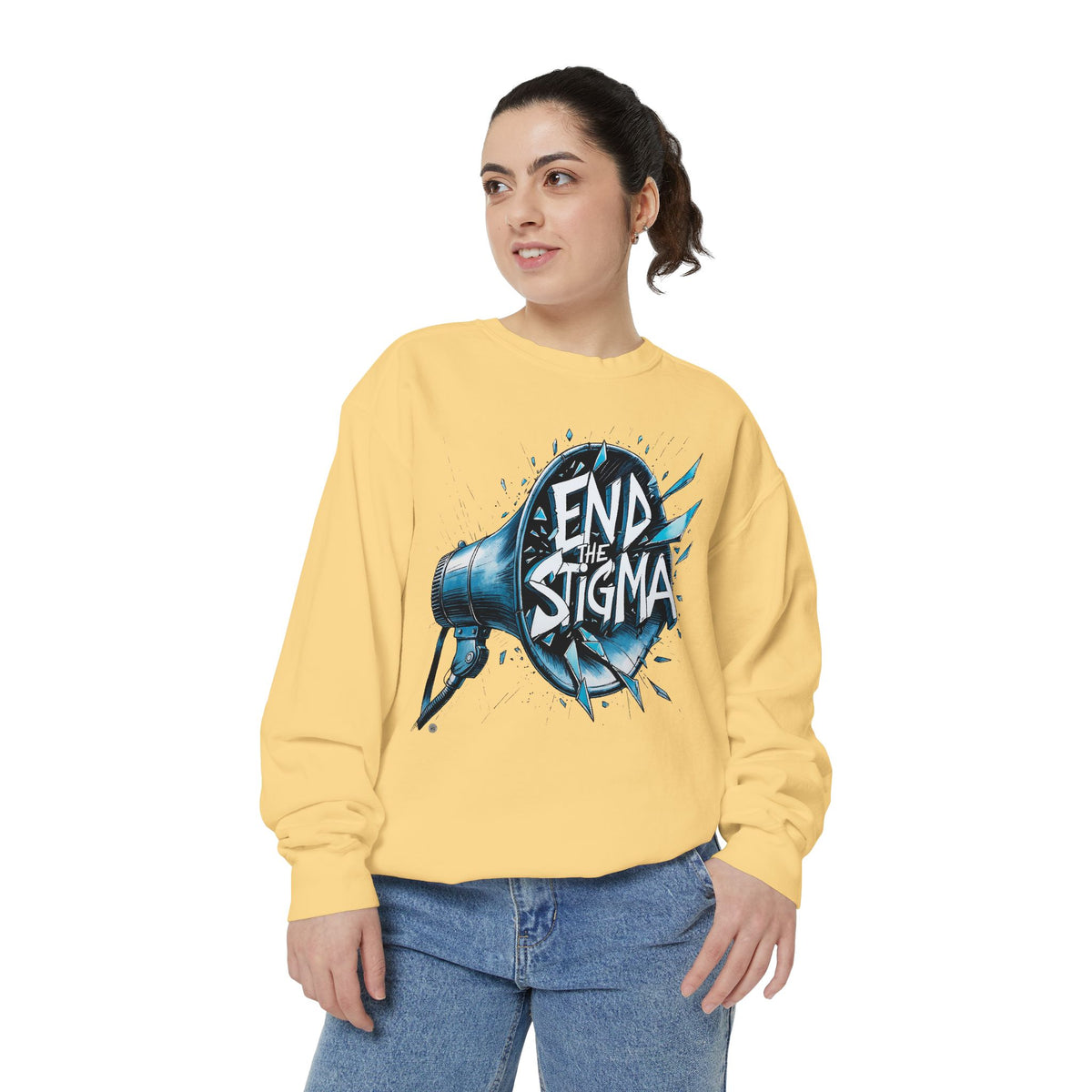 End the Stigma - Unisex Heavyweight Sweatshirt