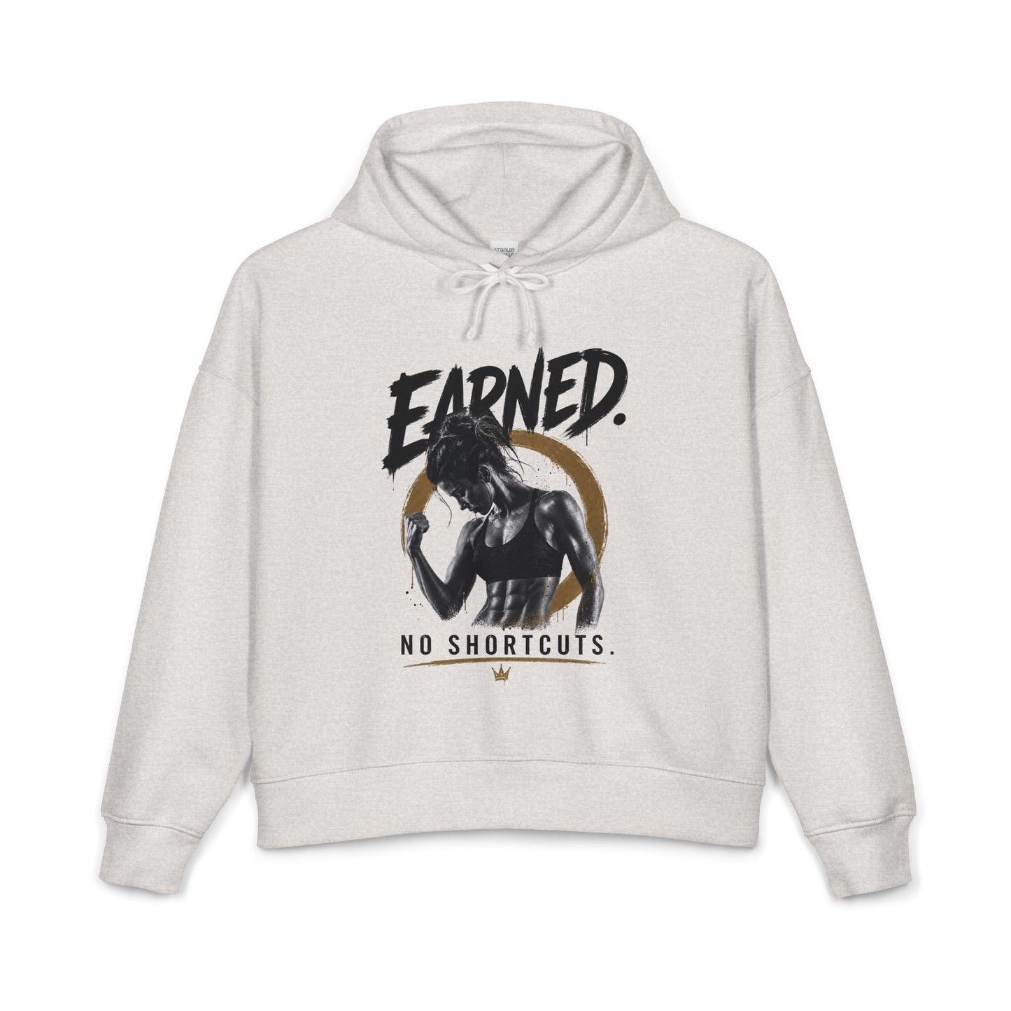 Earned No Shortcuts Mid-Length Hoodie