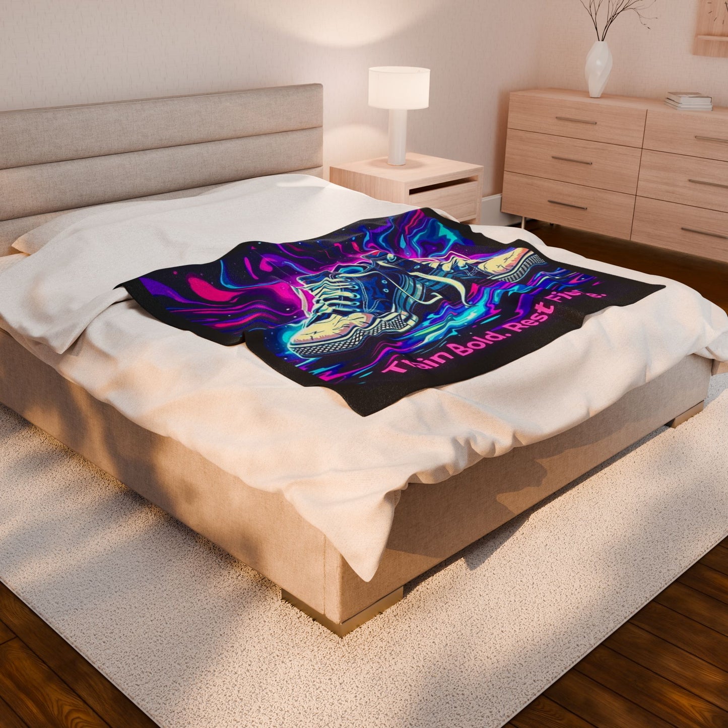 Velveteen Plush Blanket - 50" × 60" - Athlete Gift Idea