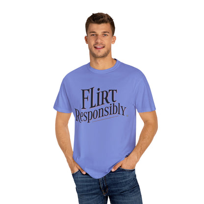 Unisex Tomboy T-shirt - 'Flirt Responsibly'