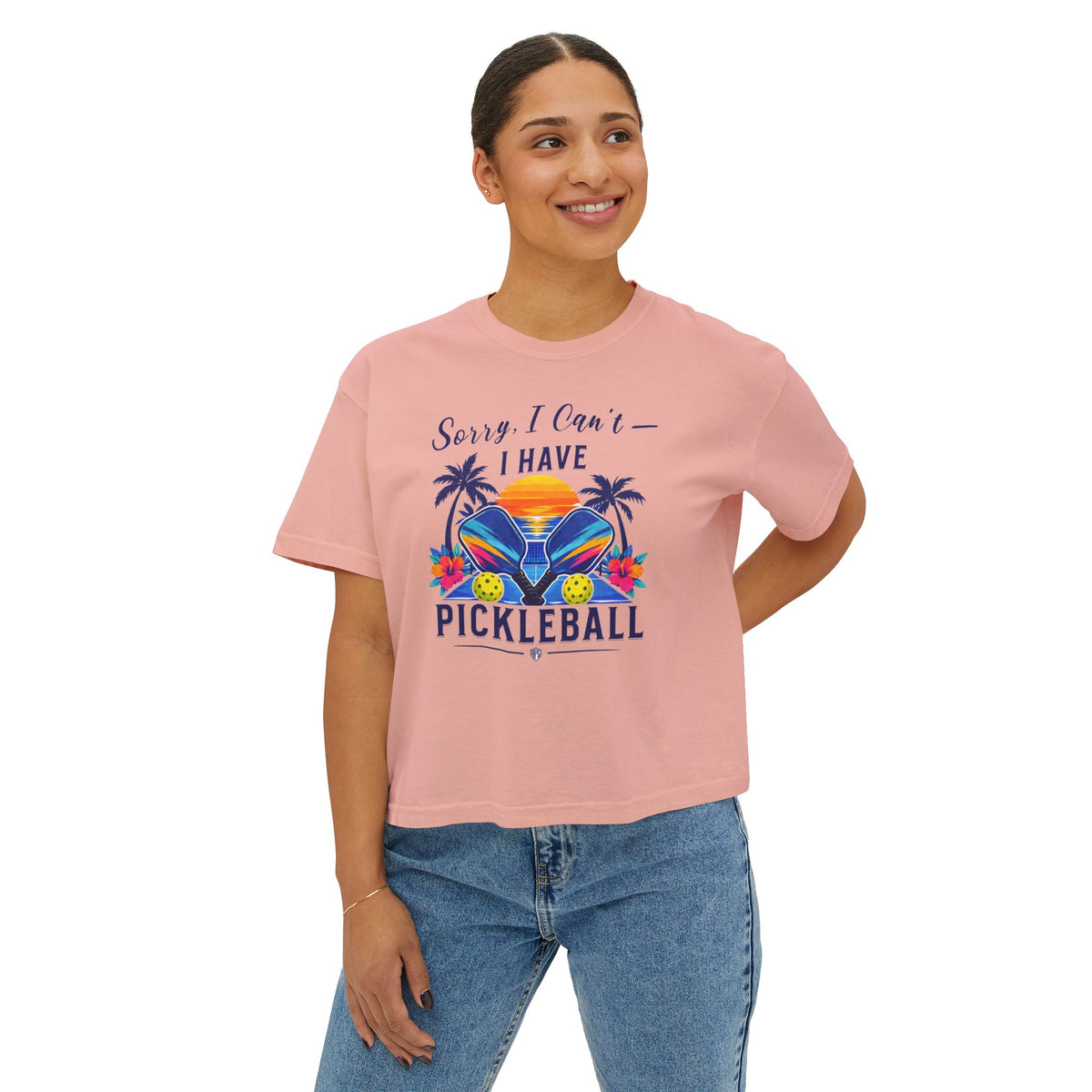 Sorry, I Can’t — I Have Pickleball Boxy Tee