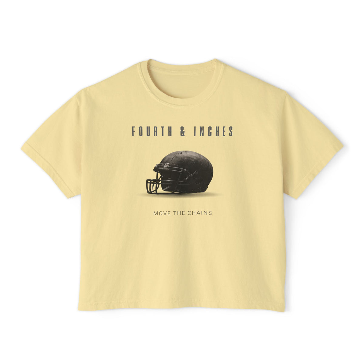 Fourth & Inches Football Boxy Tee