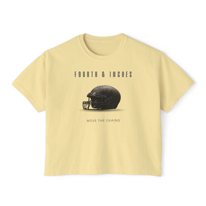 Fourth & Inches Football Boxy Tee