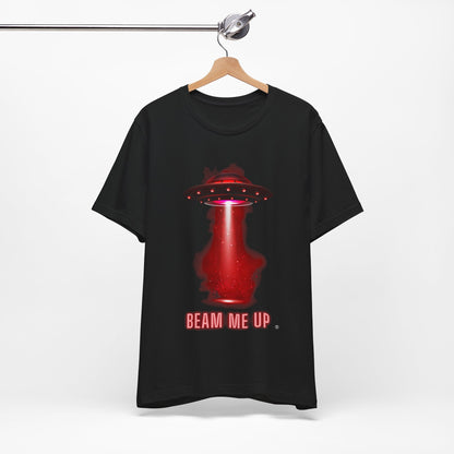Beam Me UP Spaceship Tee - Unisex Jersey Short Sleeve