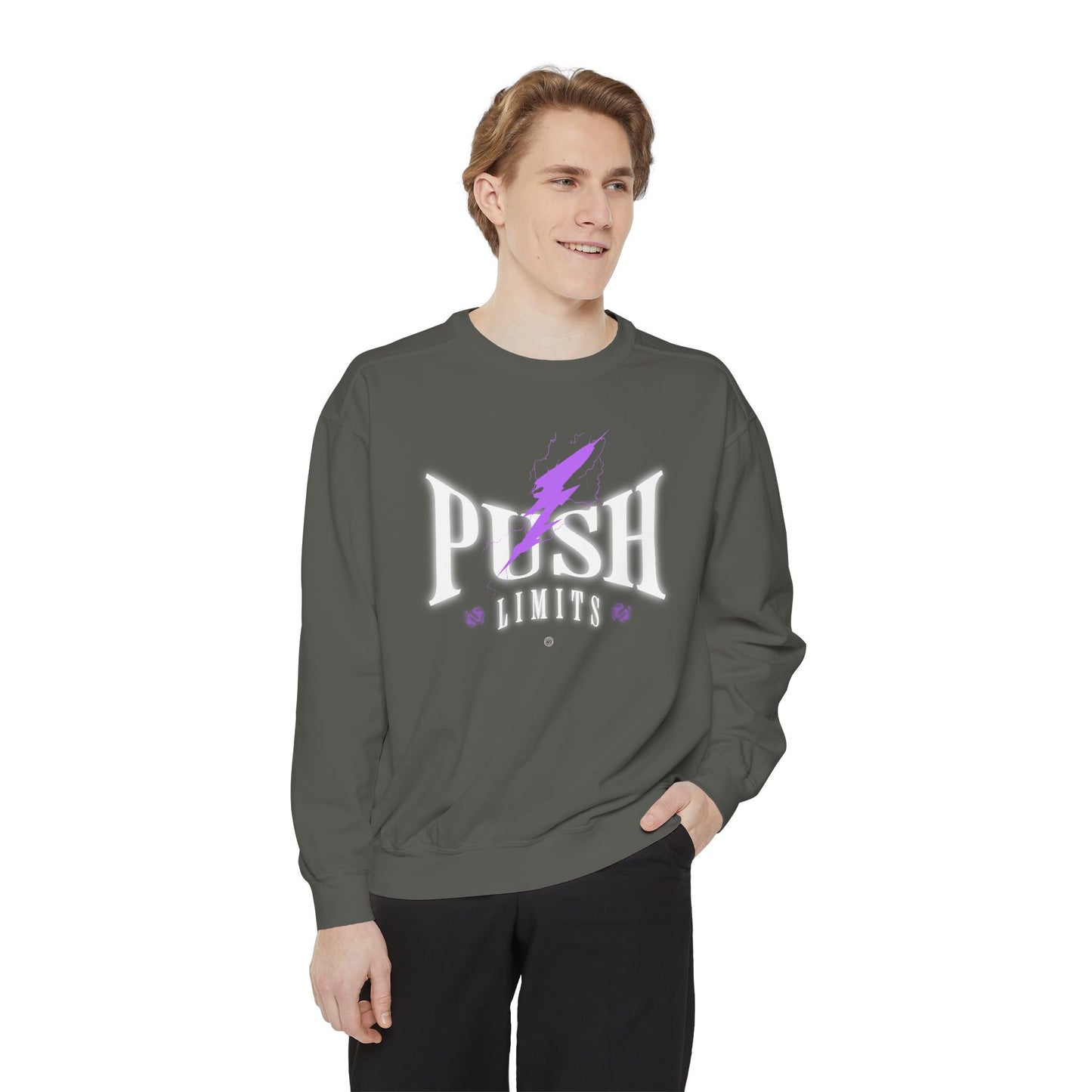 Push Limits Motivational Heavyweight Sweatshirt