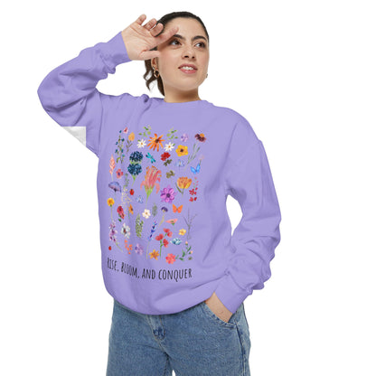 Rise, Bloom and Conquer - Heavyweight Crewneck