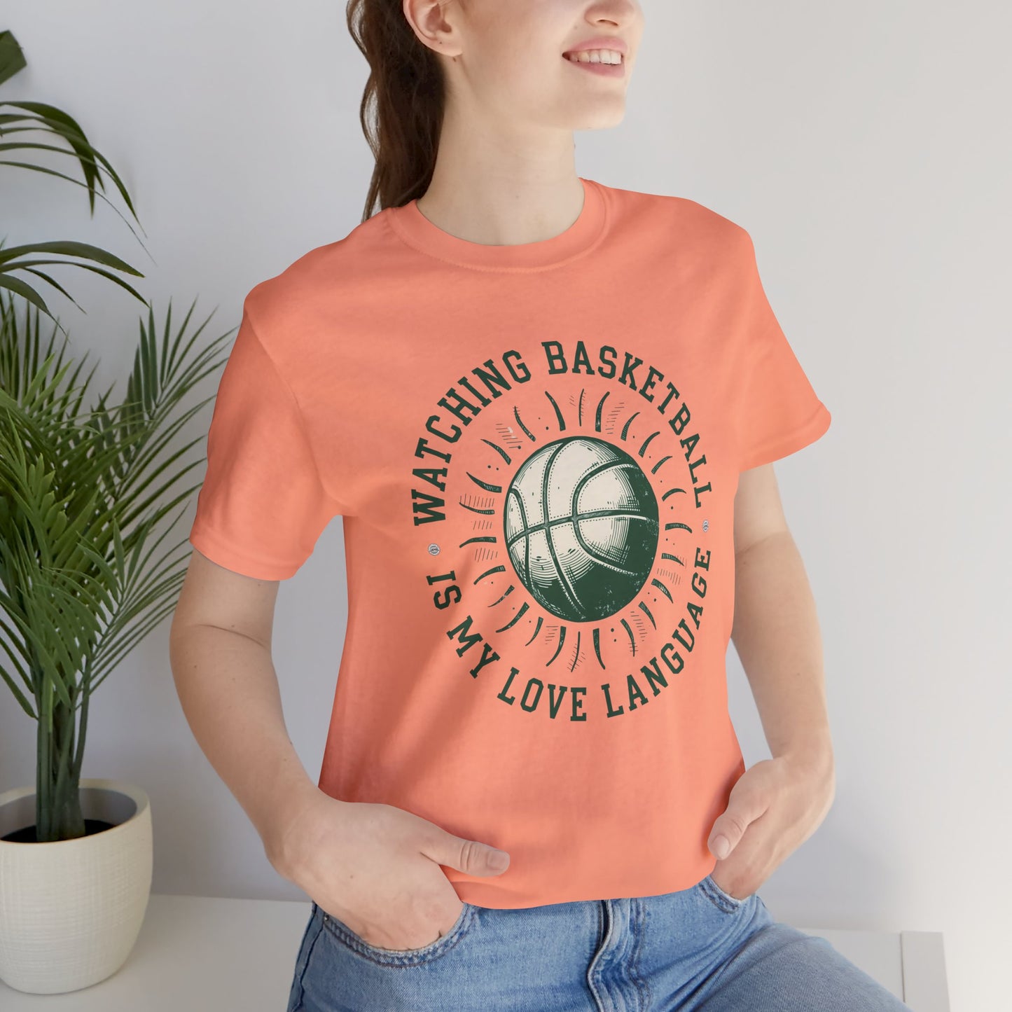 Watching Basketball Is My Love Language Shirt | Vintage Basketball Tee