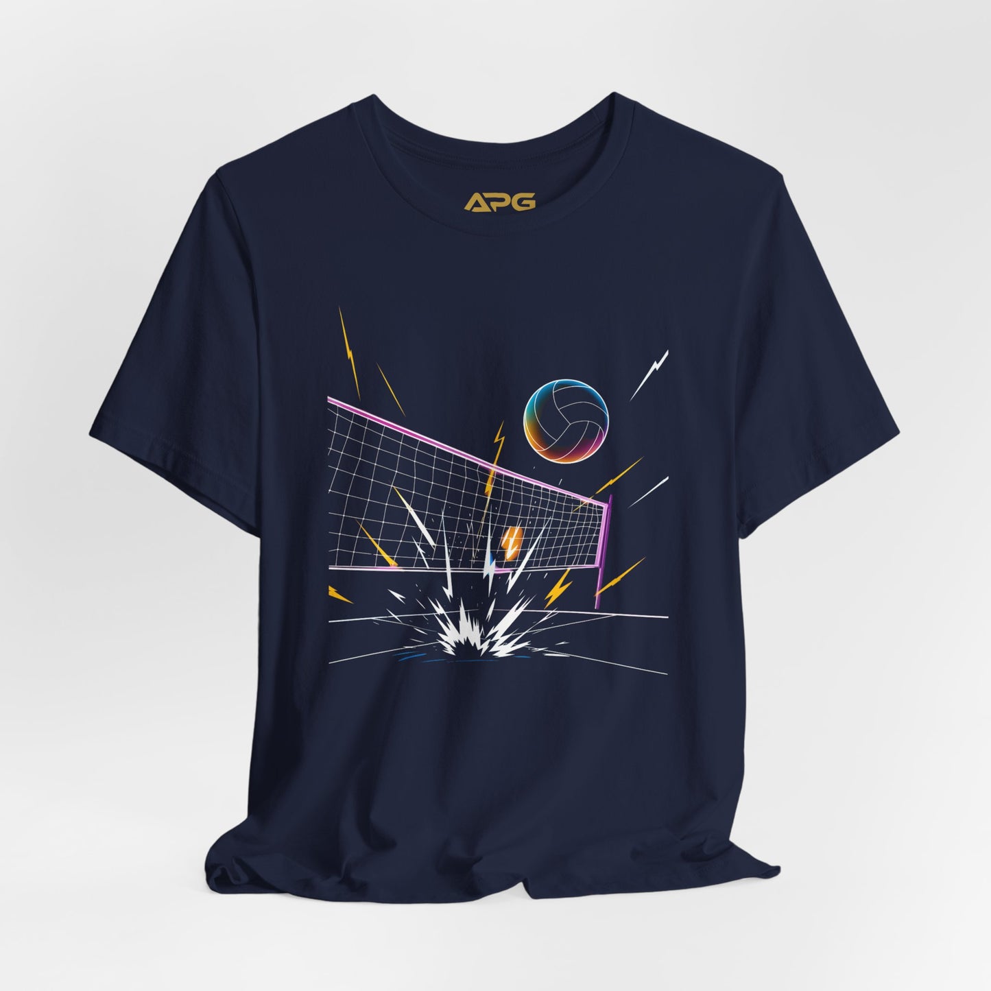 Retro Voltage Volleyball Tee | Athletic Pride Gear