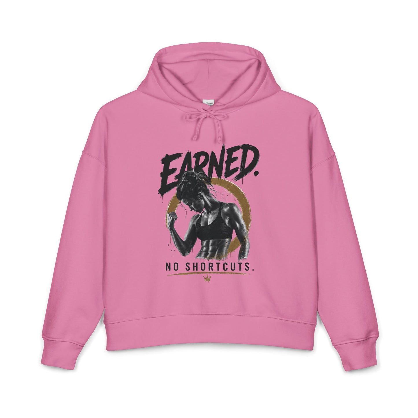 Earned No Shortcuts Mid-Length Hoodie