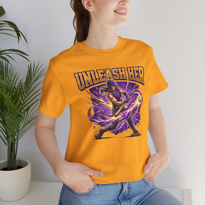 Unleash Her Softball Hitter Graphic Tee
