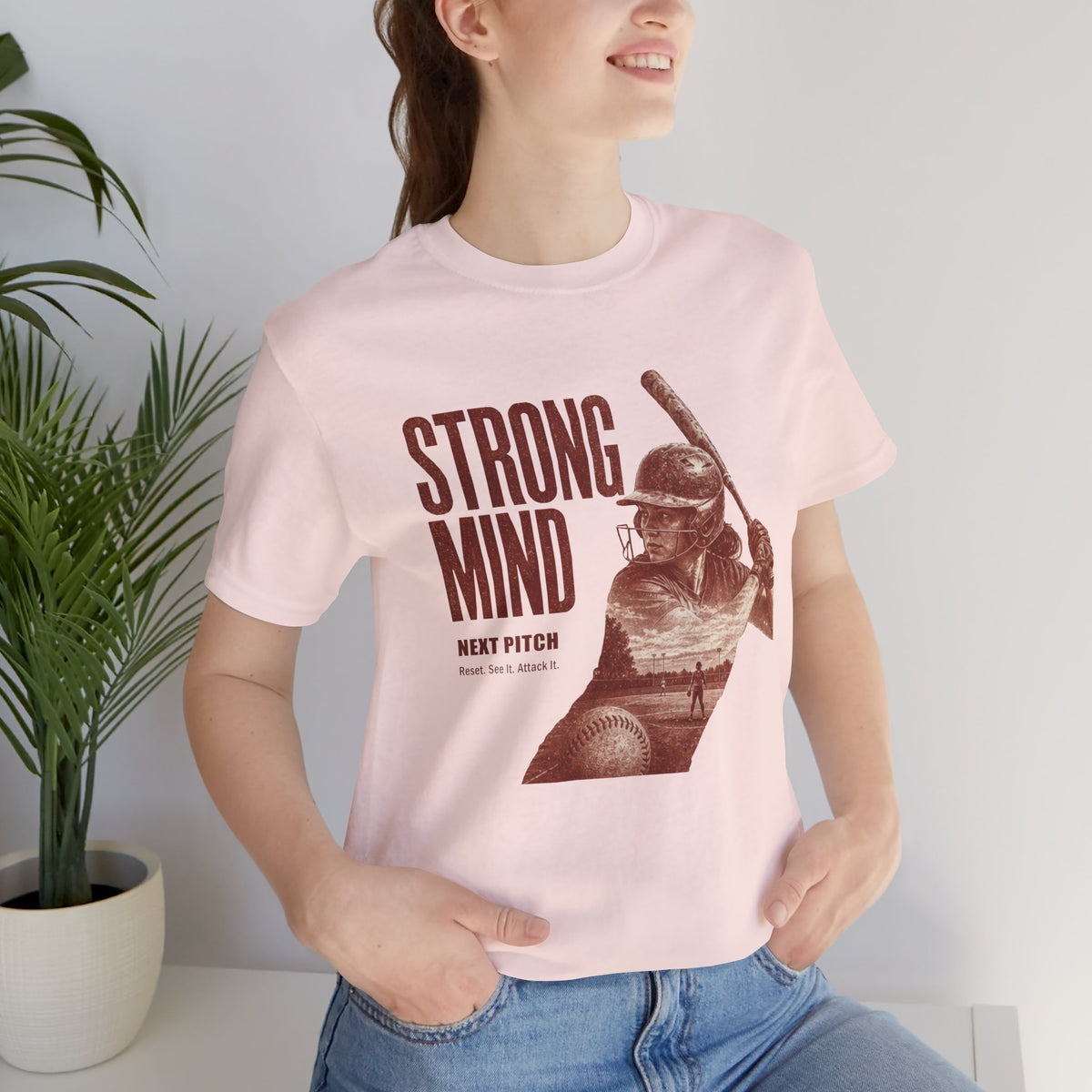STRONG MIND Softball Tee – Next Pitch | Unisex Shirt