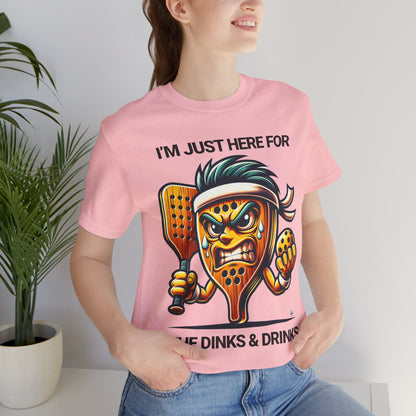Dinks and Drinks Pickleball Tee