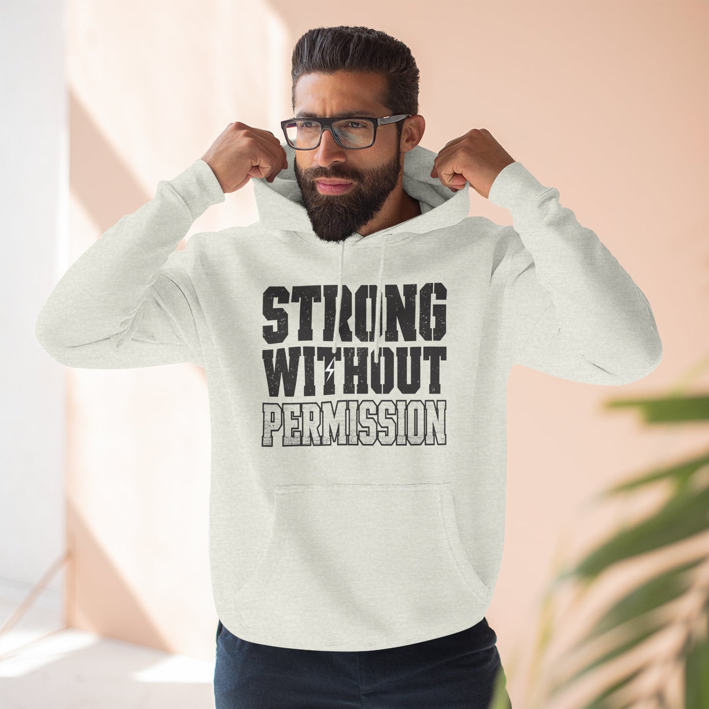 Strong Without Permission 80/20 Cotton-Blend Hoodie