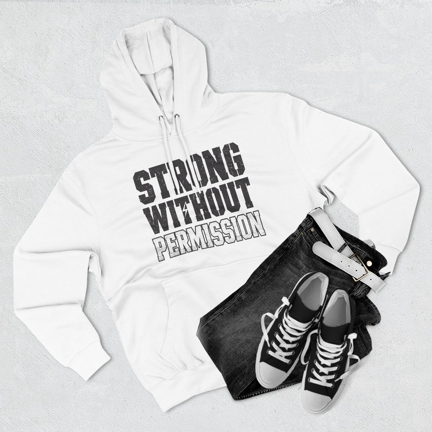 Strong Without Permission 80/20 Cotton-Blend Hoodie