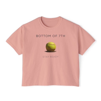 Bottom of 7th Softball Boxy Tee – Stay Ready
