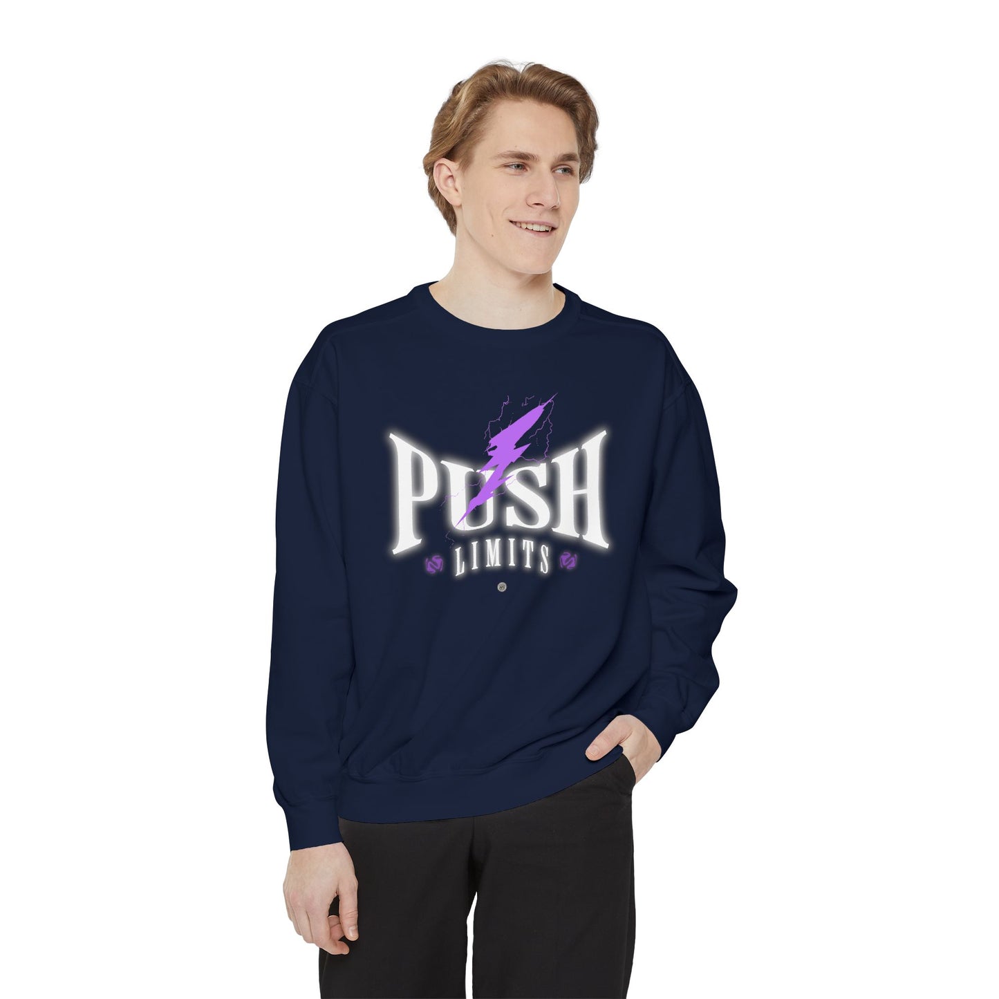 Push Limits Motivational Heavyweight Sweatshirt