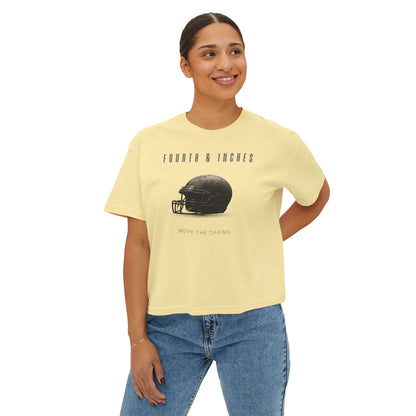 Fourth & Inches Football Boxy Tee