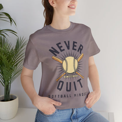 Never Quit Softball Mindset Graphic Tee
