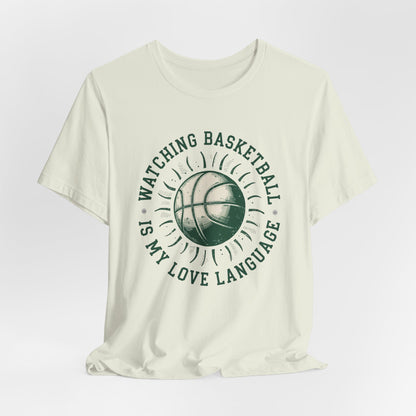 Watching Basketball Is My Love Language Shirt | Vintage Basketball Tee