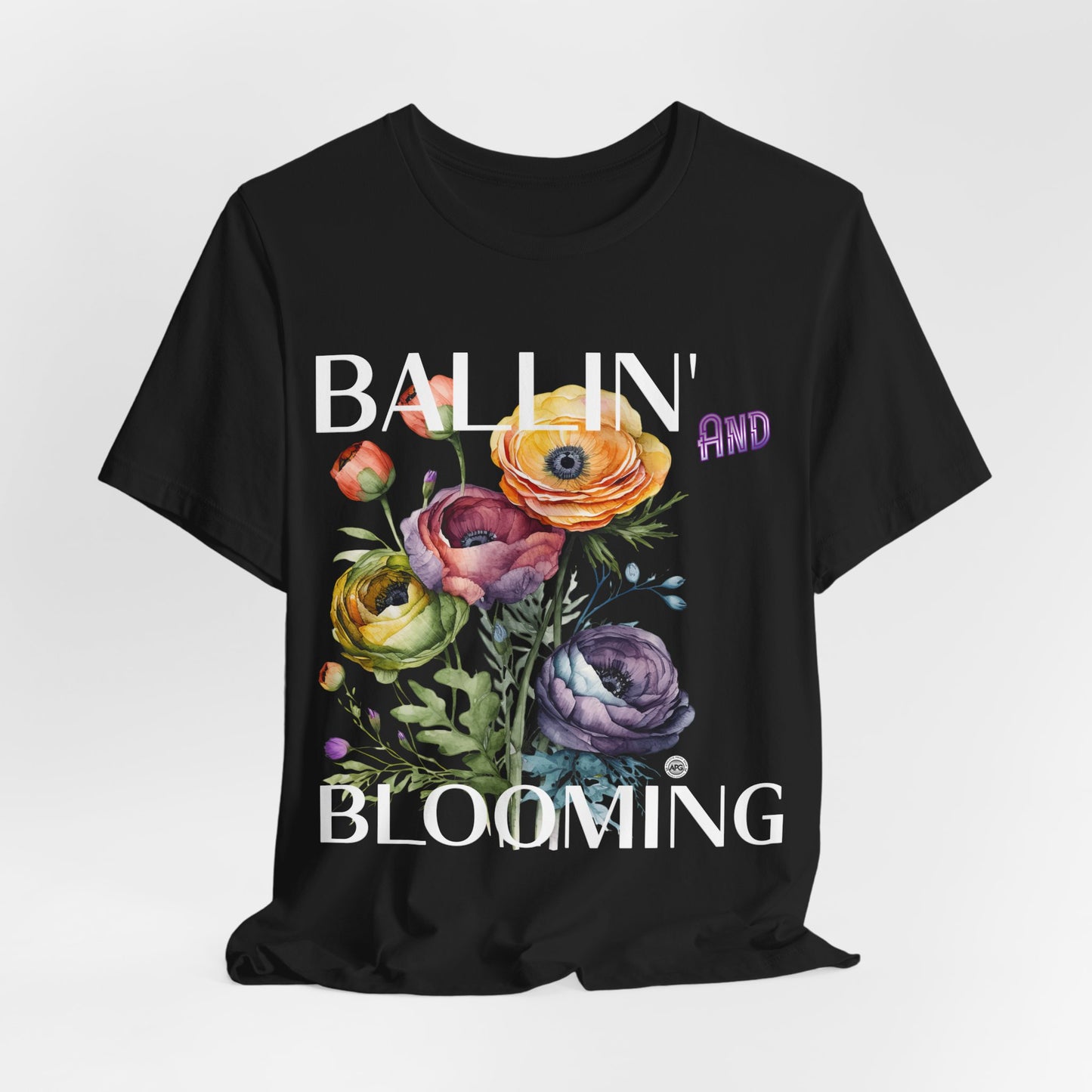 Ballin and Blooming tee